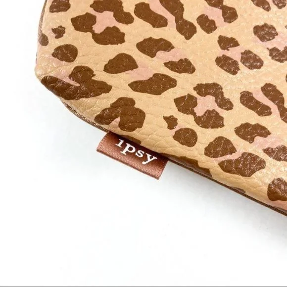 Ipsy Makeup Bag Brown Leopard Print Wild Side November 2019 - Picture 2 of 5